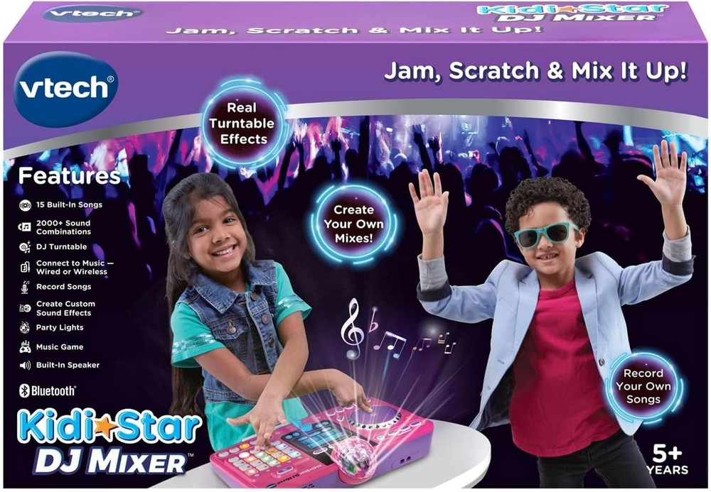 Interactive DJ Turntable - Pink