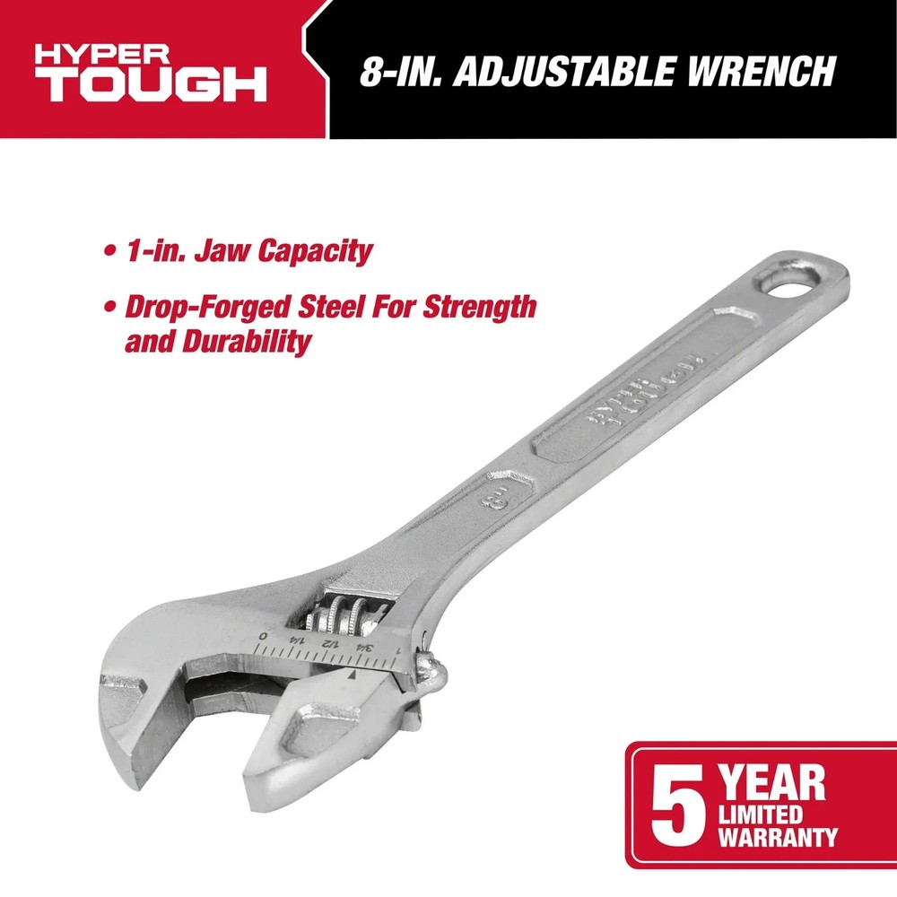 Hyper Tough 3-Piece Adjustable Wrench Set