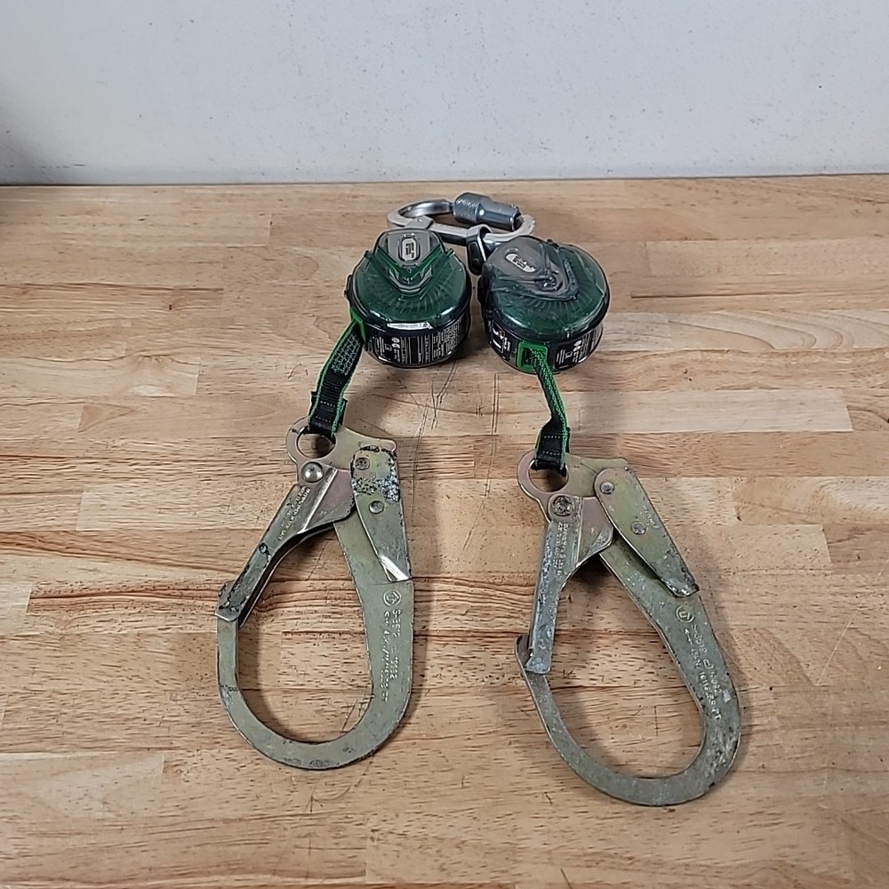 MSA 63111-00F Double Mini Web 6' SRL Steel Rebar Hook Fall Limiter