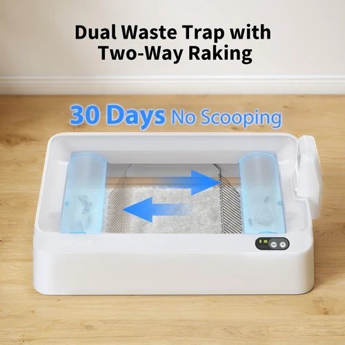 Purobot Crystal Duo Automatic Cat Litter Box with Camera