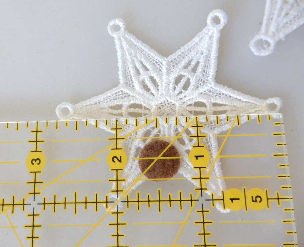 2 Awesome Lace Snowflake/Star Appliques