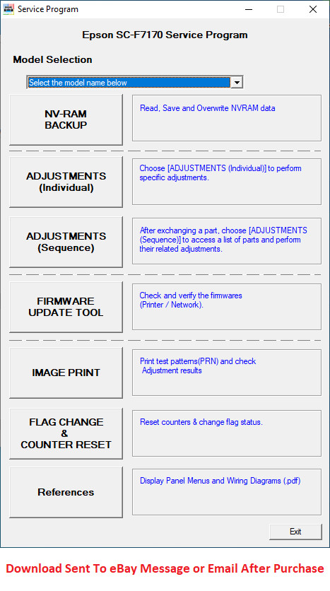 Epson Adjustment service Program ALL Models Stylus Pro SureColor +SM