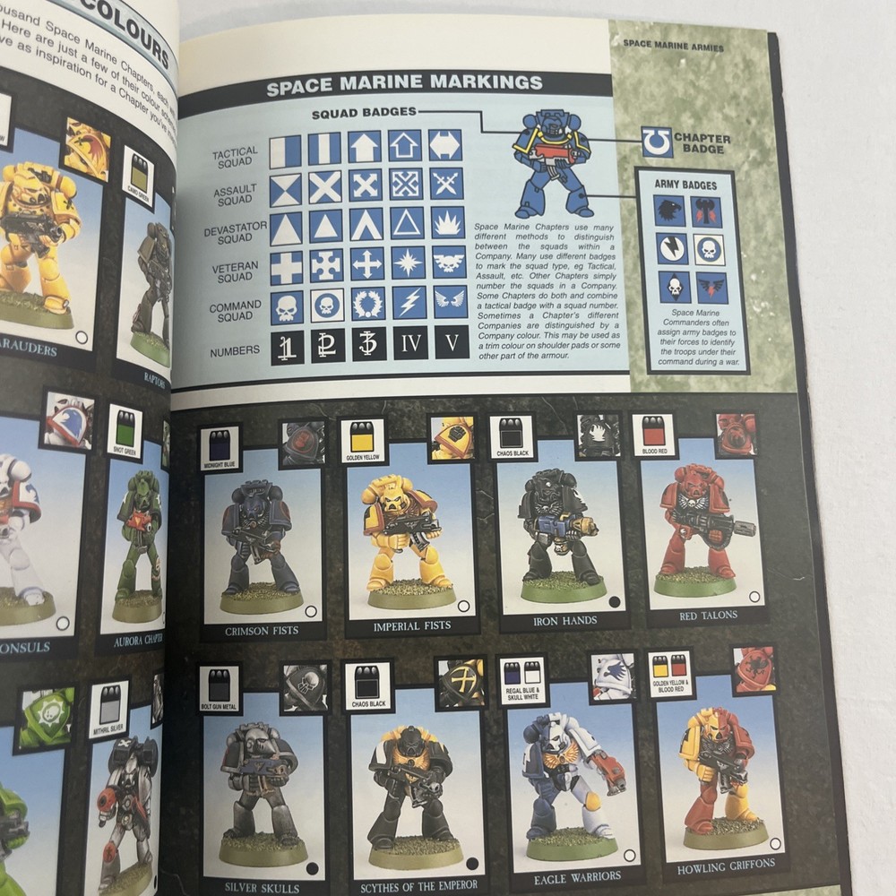 Warhammer 40k Games Workshop 2001 - Codex Space Marines 3rd edition