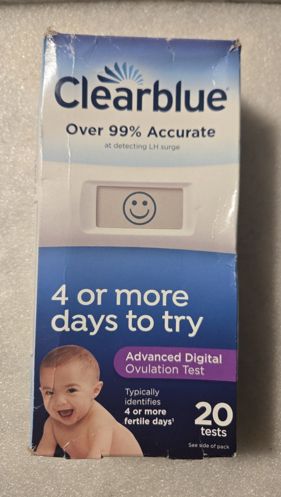 New Clearblue Advanced Digital Ovulation Predictor Kit - 20 Count Exp 1/27
