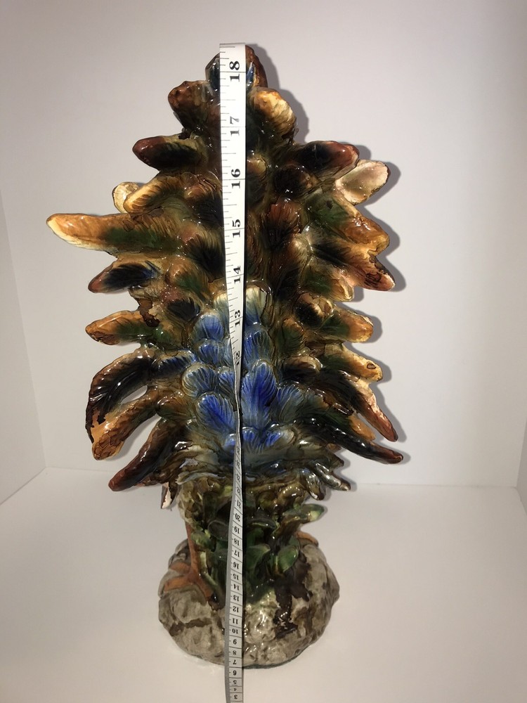 Large Vintage Ceramic Rooster Sculpture