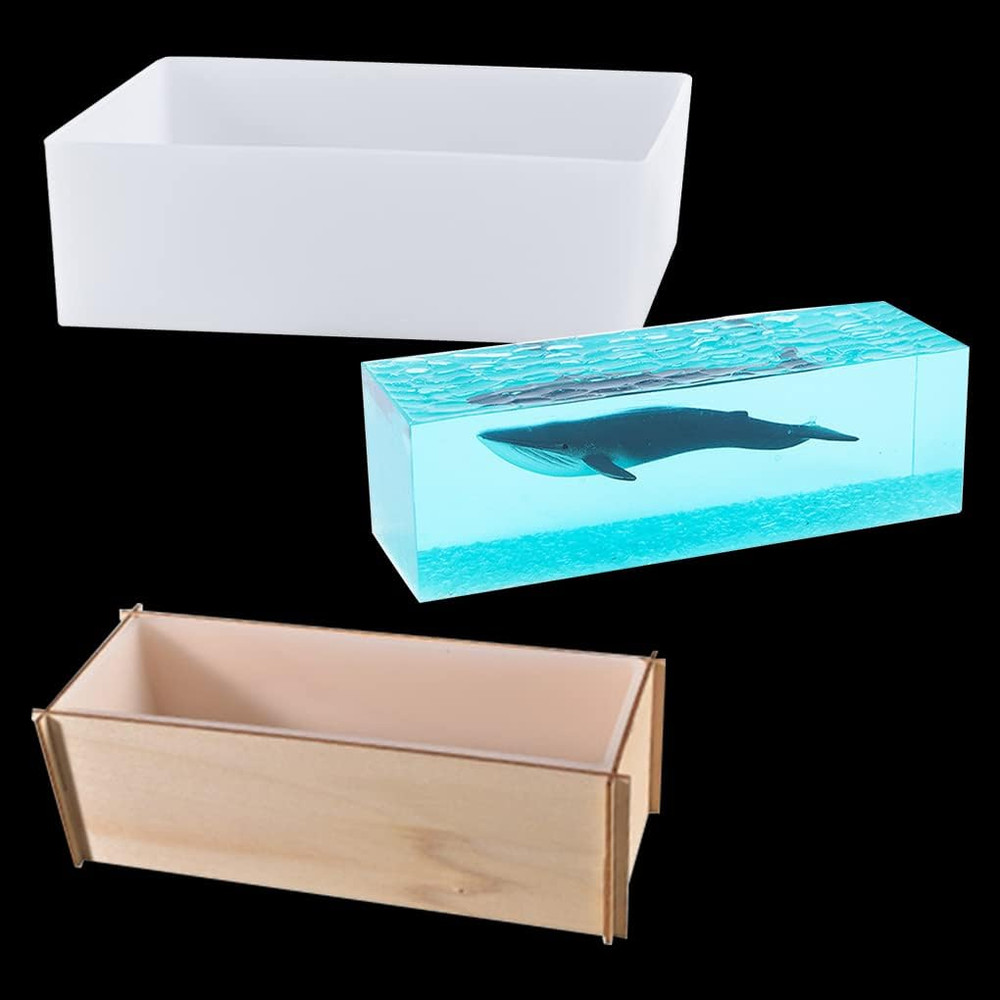 Large Rectangular Resin Mold for DIY Epoxy Crafts and Geometric Art