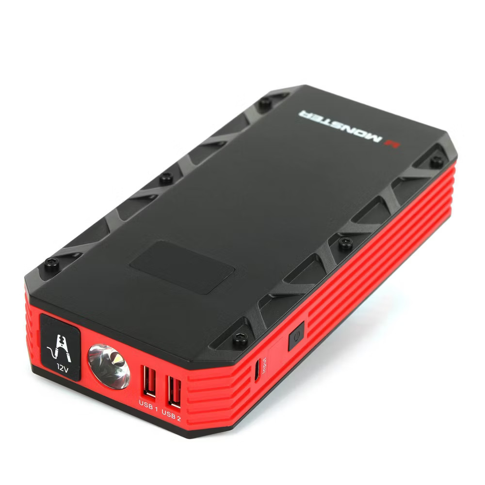Monster New 8000mah Jump Starter Power Bank: Portable Car Jumper, 8000 Amps,