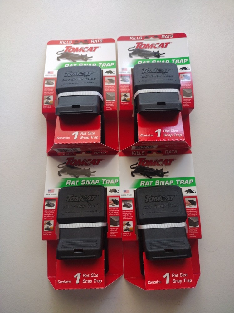 4 Pack - Tomcat Rat Snap Trap