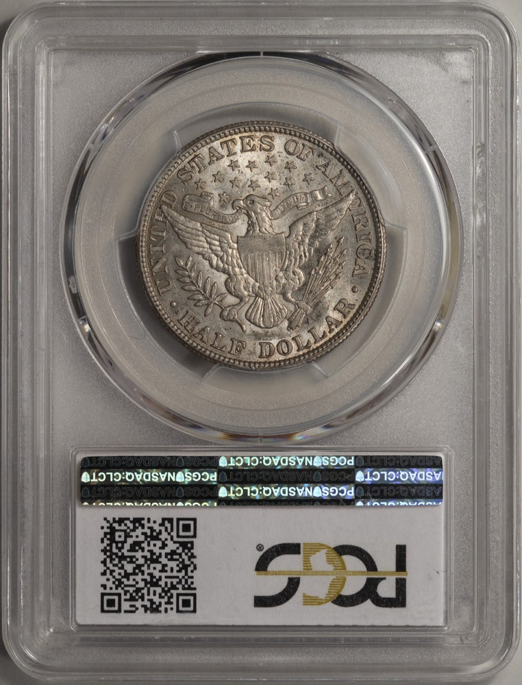 1909 Barber Half Dollar PCGS AU-58