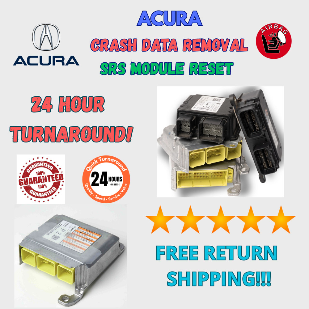 ACURA SRS MODULE CRASH DATA REMOVAL & RESET SERVICE