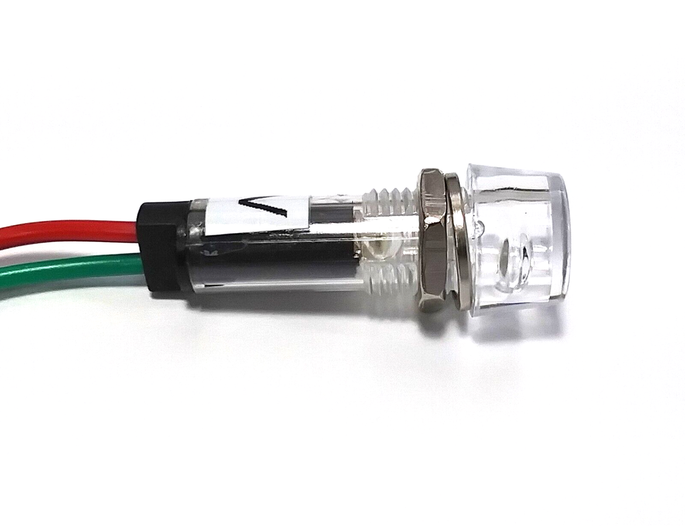 BBT 24 volt AC/DC White LED Waterproof Hi-Profile Indicator Light