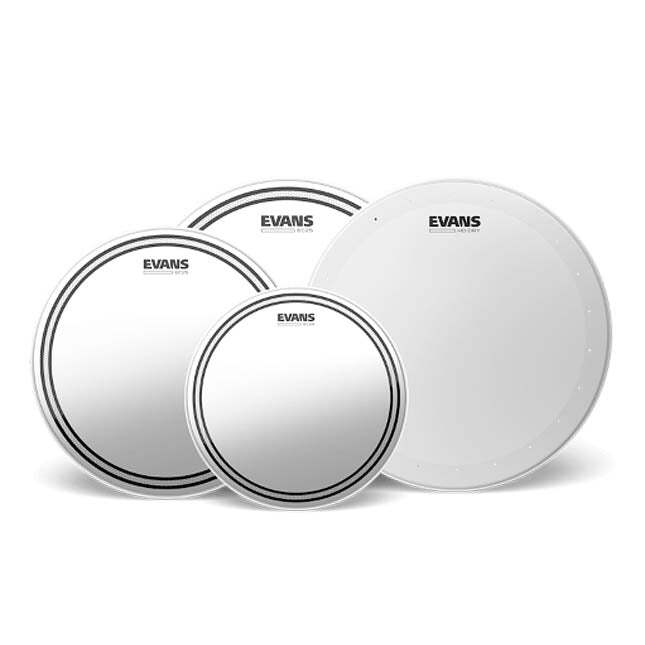 Evans EC2 Clear Drumhead Pack 10/12/16 w/FREE 14"