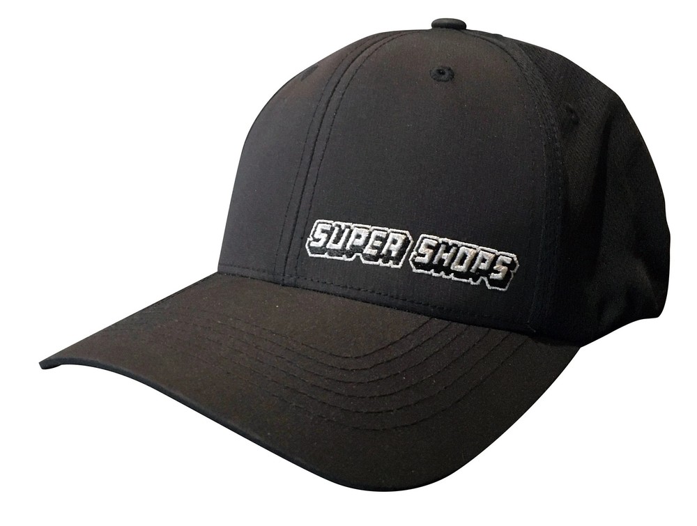 Super Shops SS15014 Fitted Mesh Hat - Black