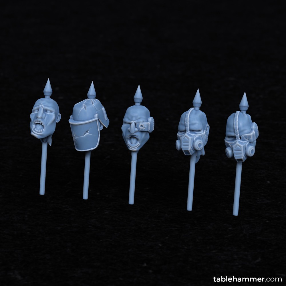 OGRE PIKED HEADS