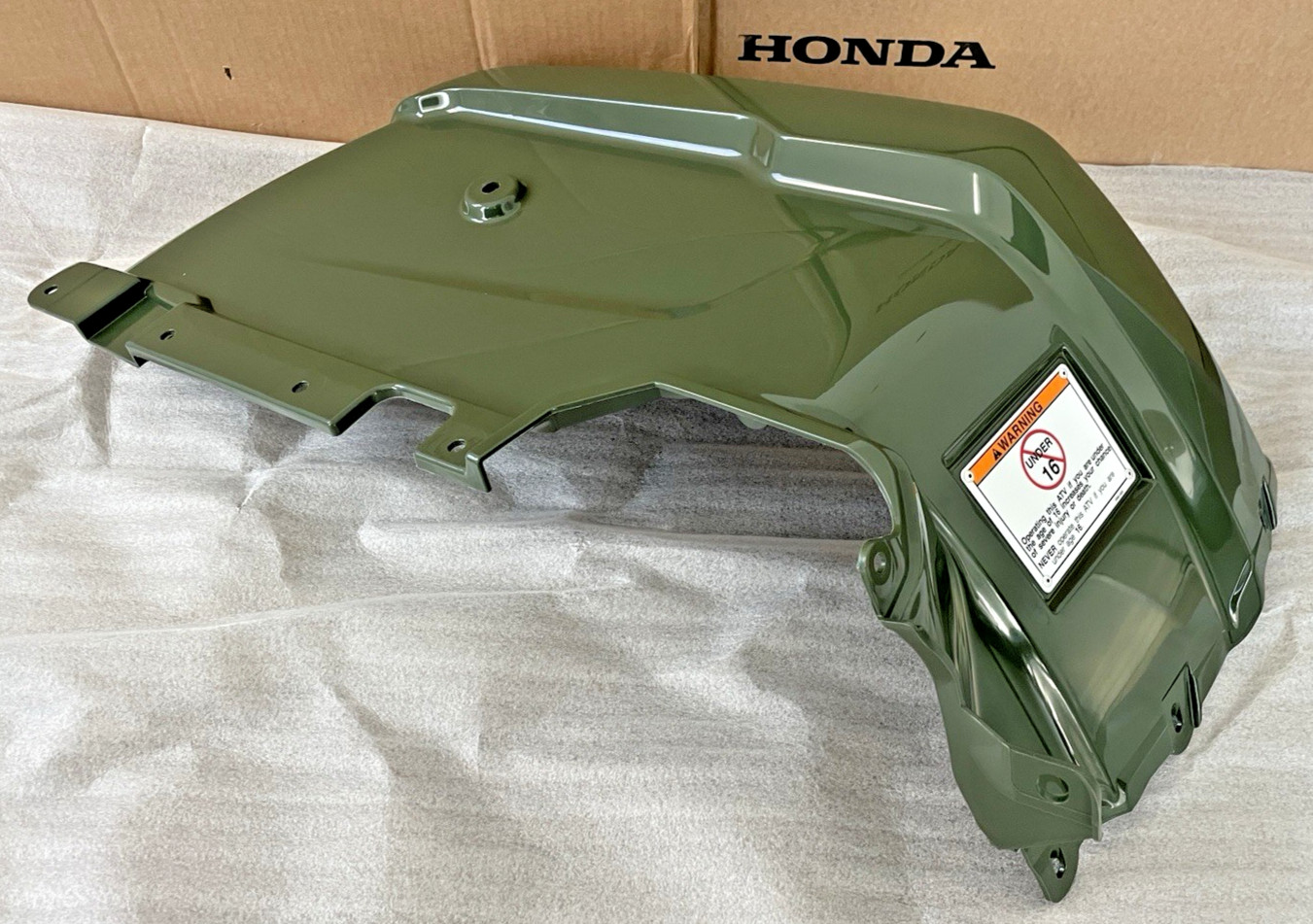 2014-2025 Honda RANCHER 420 LEFT / RIGHT FRONT FENDER GREEN PLASTIC FOURTRAX