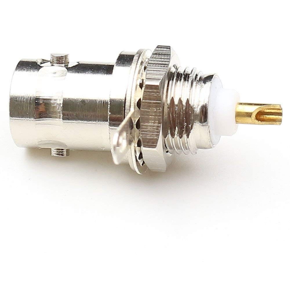 bnafes BNC Chassis Panel Mount Socket Female Jack Solder Type silver
