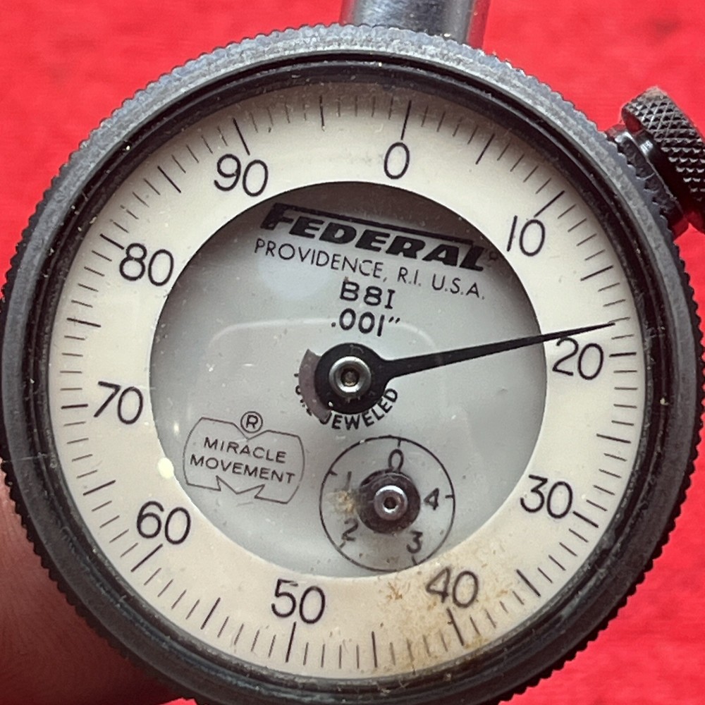 FEDERAL B81 DIAL INDICATOR MIRACLE MOVEMENT .001" RANGE (t41)