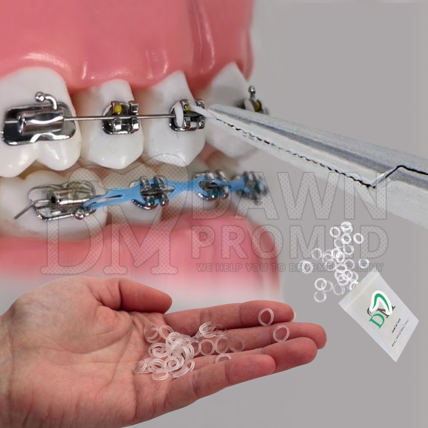 Slim Narrow Tip Mathieu Ligature Elastic Placing Plier 5.5" Ortho Plier German G