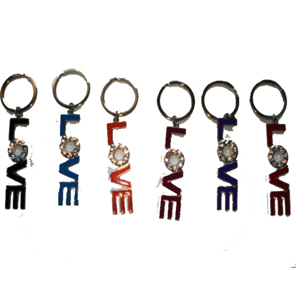 Keychain Assorted Color LOVE (Only 1 piece)