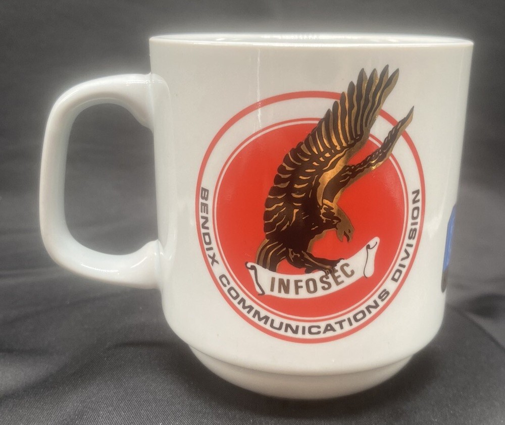 INFOSEC BENDIX COMMUNICATION RADIO Vintage Coffee Cup Mug