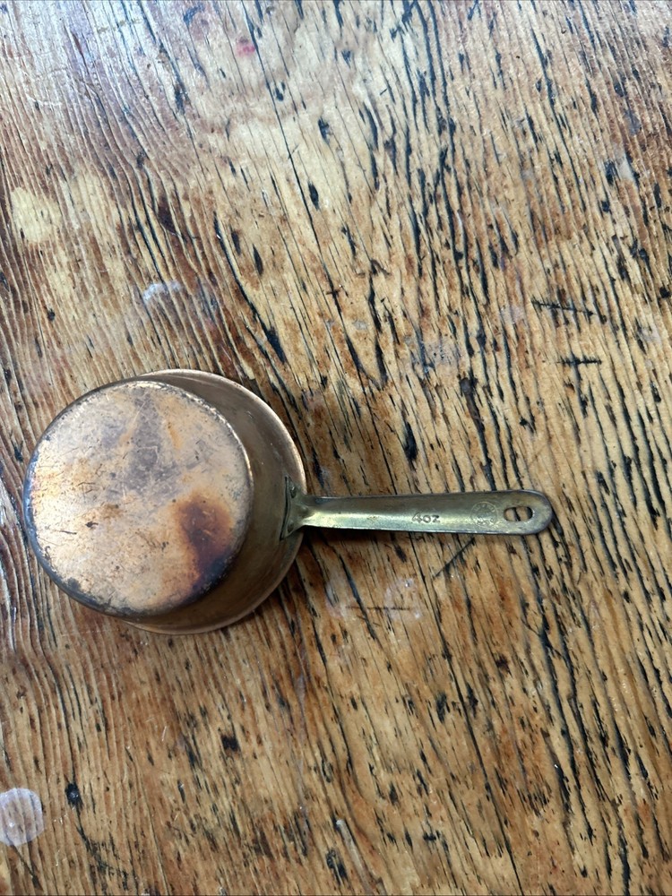 Vintage B & M DOURO Copper & Brass Handled Measuring 4 oz 1/2 Cup Replacement