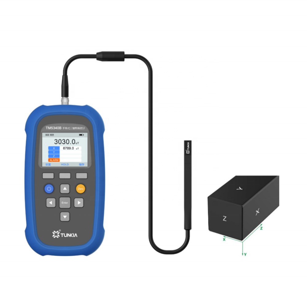Portable Triaxial Tesla Tester Multi-function Magnetic Field Meter Class 0.5