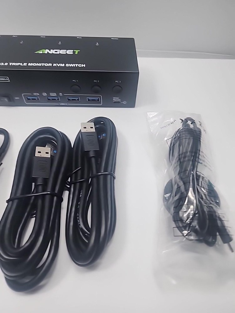 Angeet KVM Switch 3 Monitors