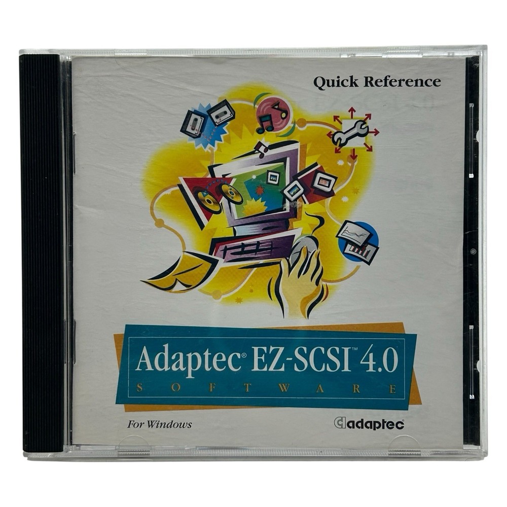 Adaptec EZ-SCSI 4.0 Software Windows CD-ROM & Quick Reference 1995