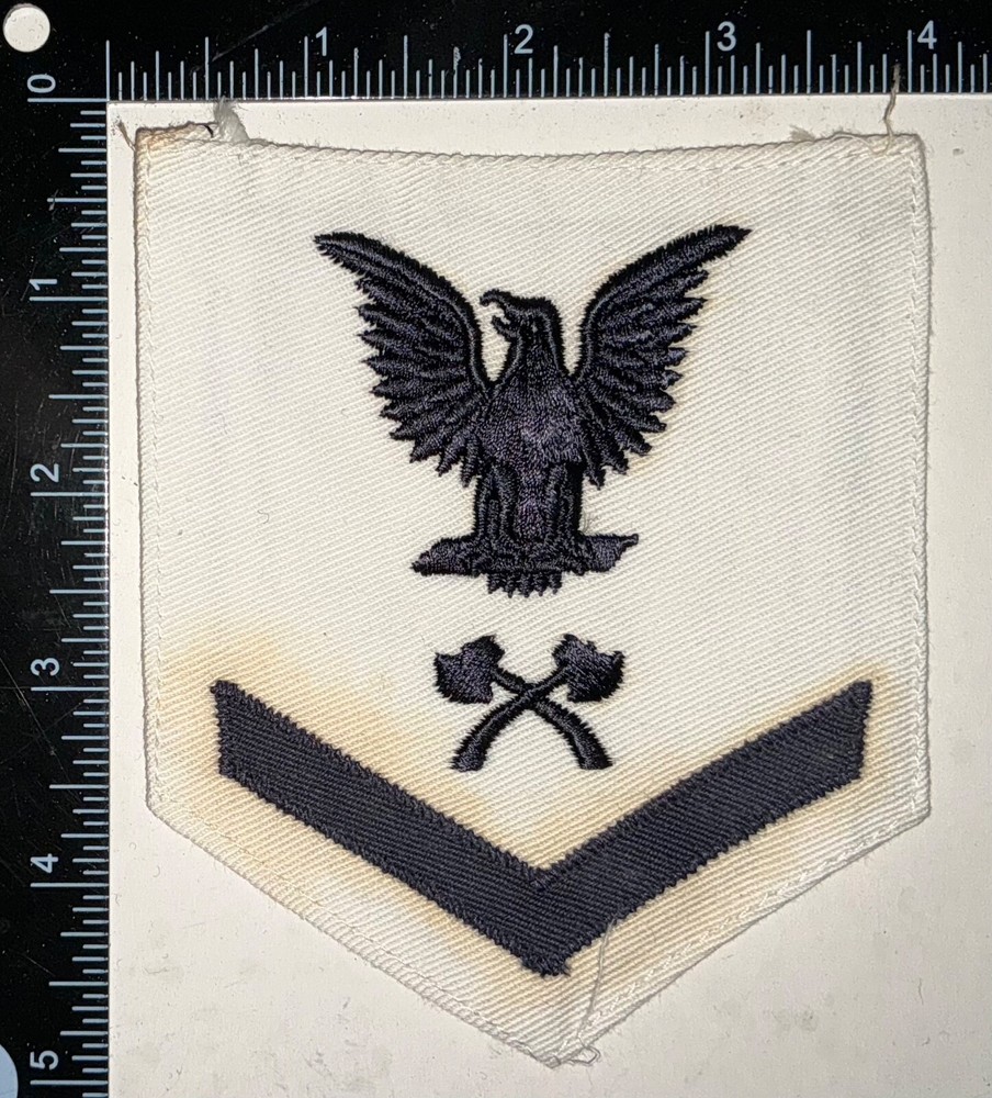 WWII Navy USN Carpenter Mate Petty Officer 3rd Class Rate Patch