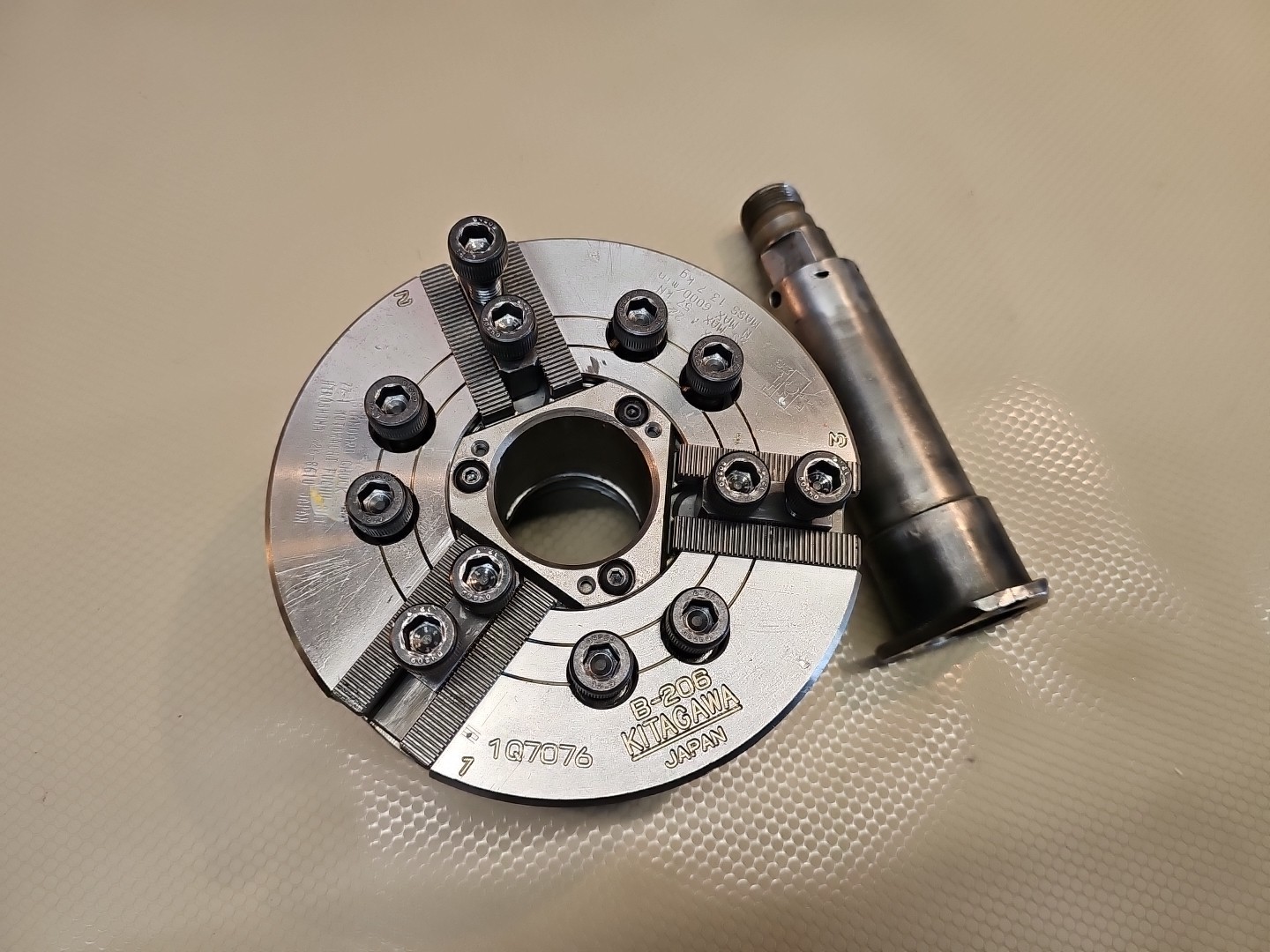 KITAGAWA 6" THREE-JAW CNC LATHE POWER CHUCK - #B-206