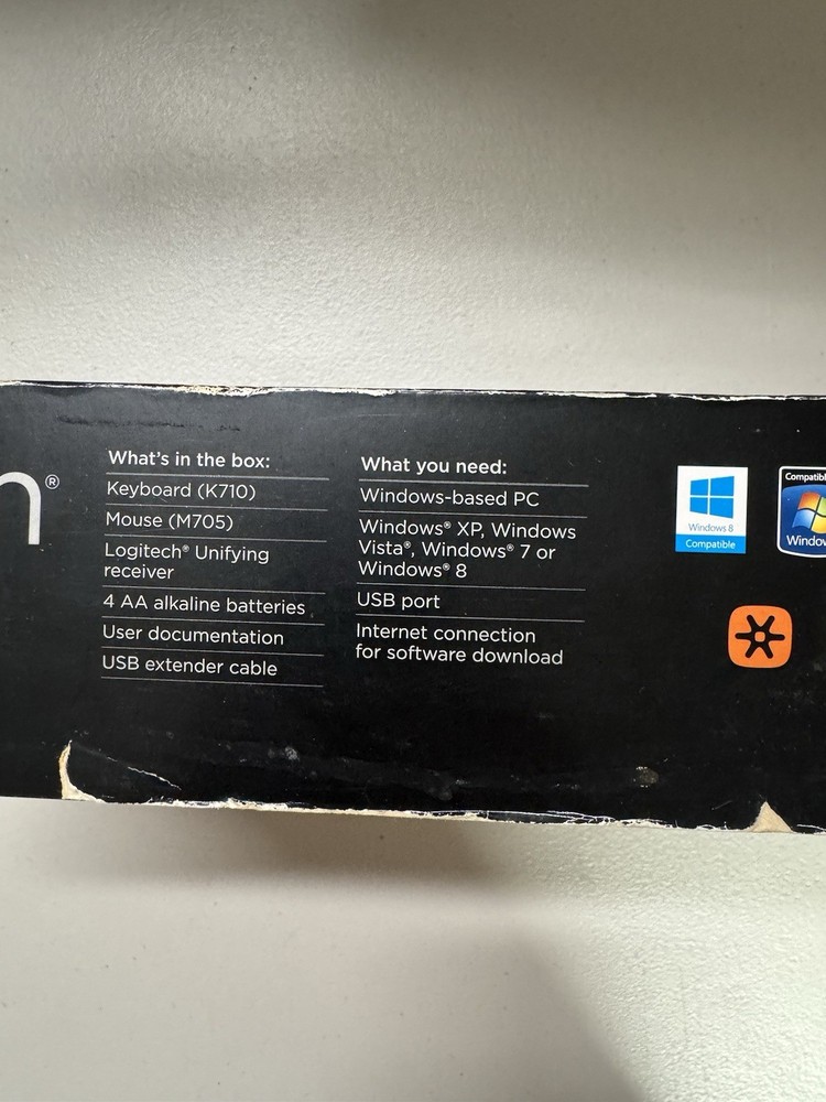 Logitech MK710 Wireless Keyboard Mouse Combo K710 M705 Unifying