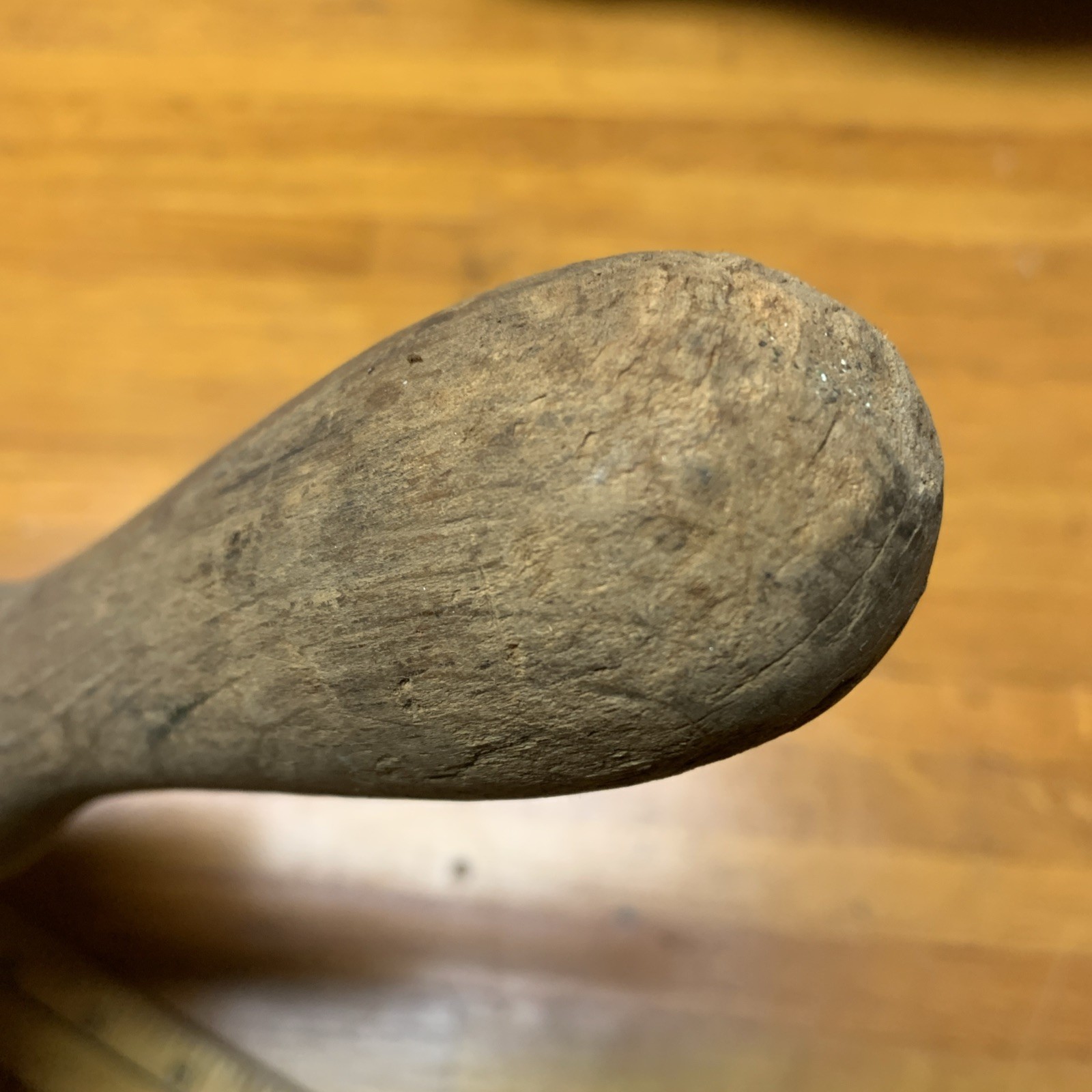 Vintage 14.5" Oak Wood Auger Tee Handle Replacement Square Hole