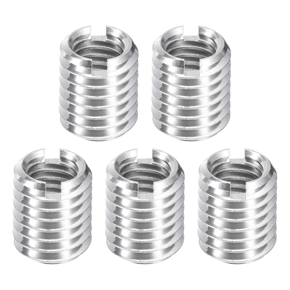 5Pcs Threaded Inserts, M6-1x10 & M8-1.25x10 Thread Repair Insert