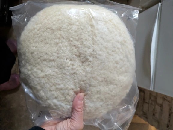 Wool Polishing Pad 7 Inch 180mm Double Sided Hook Loop Buffing Cutting Tool