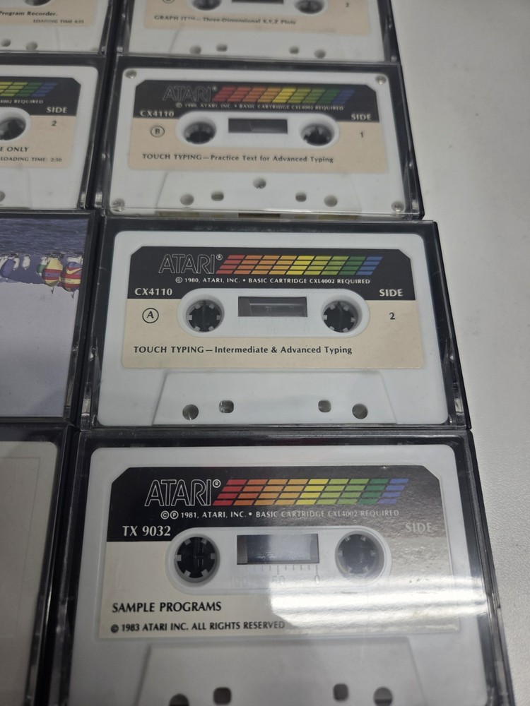 Vintage Atari Program Cassette Lot