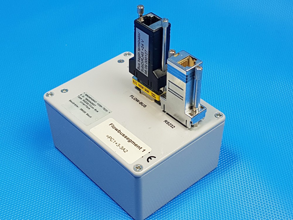 Bronkhorst High Tech RS232 Flow-BUS Interface Box 38400 Baud Rate Used