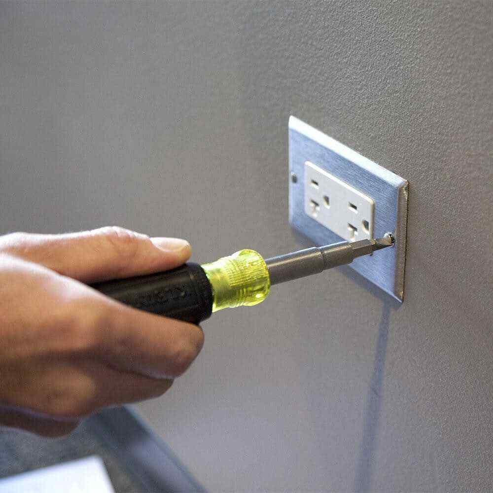 Klein Tools Bit Screwdriver Phillips, Slotted, Torx, Square, 10-in-1