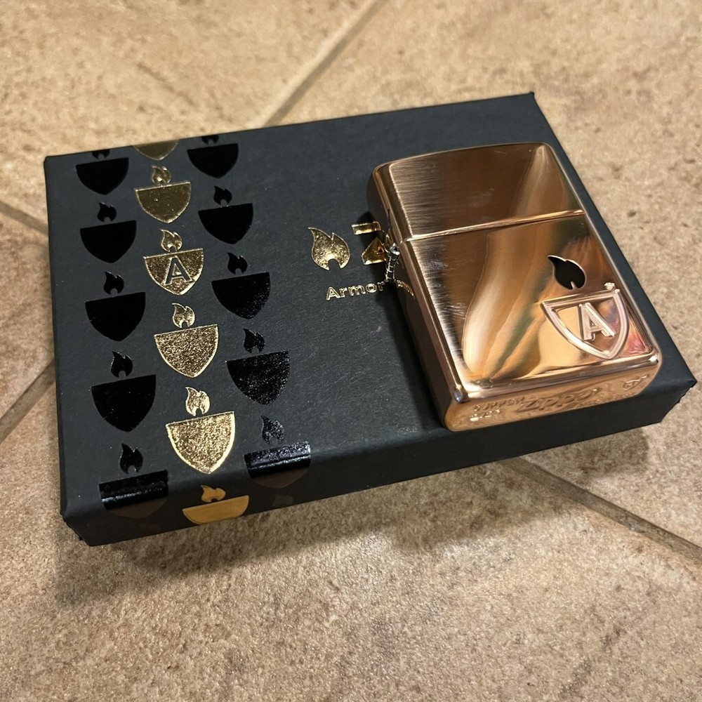 Zippo 46171, Zippo Limited Edition Solid Copper Case Armor Lighter, Black Insert