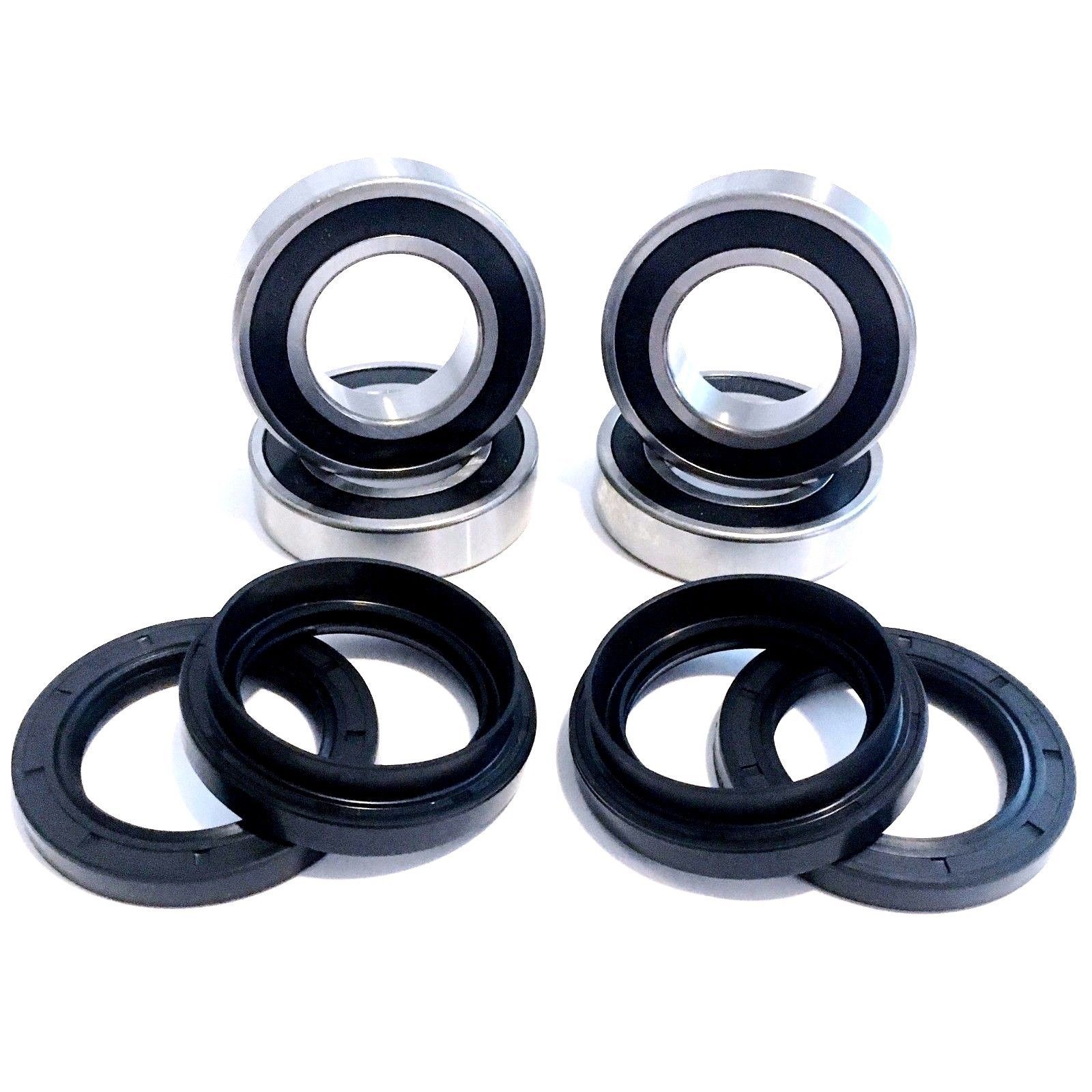 Both Front Wheel Bearing Seal Kits for Suzuki Eiger 400 LTA400 LTF400 2x4 4x4