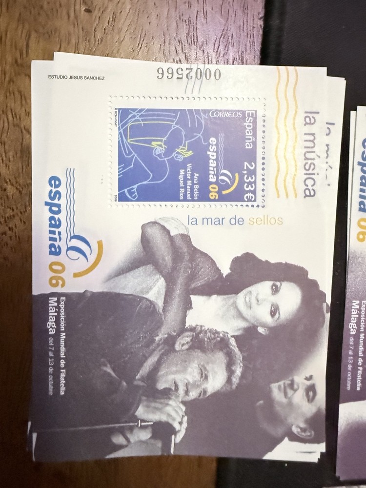 Spanish stamps 7 mini sheets "espanoa 06"
