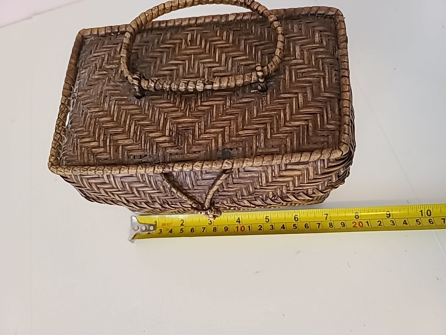 Vintage MCM 70s Wicker Purse Basket