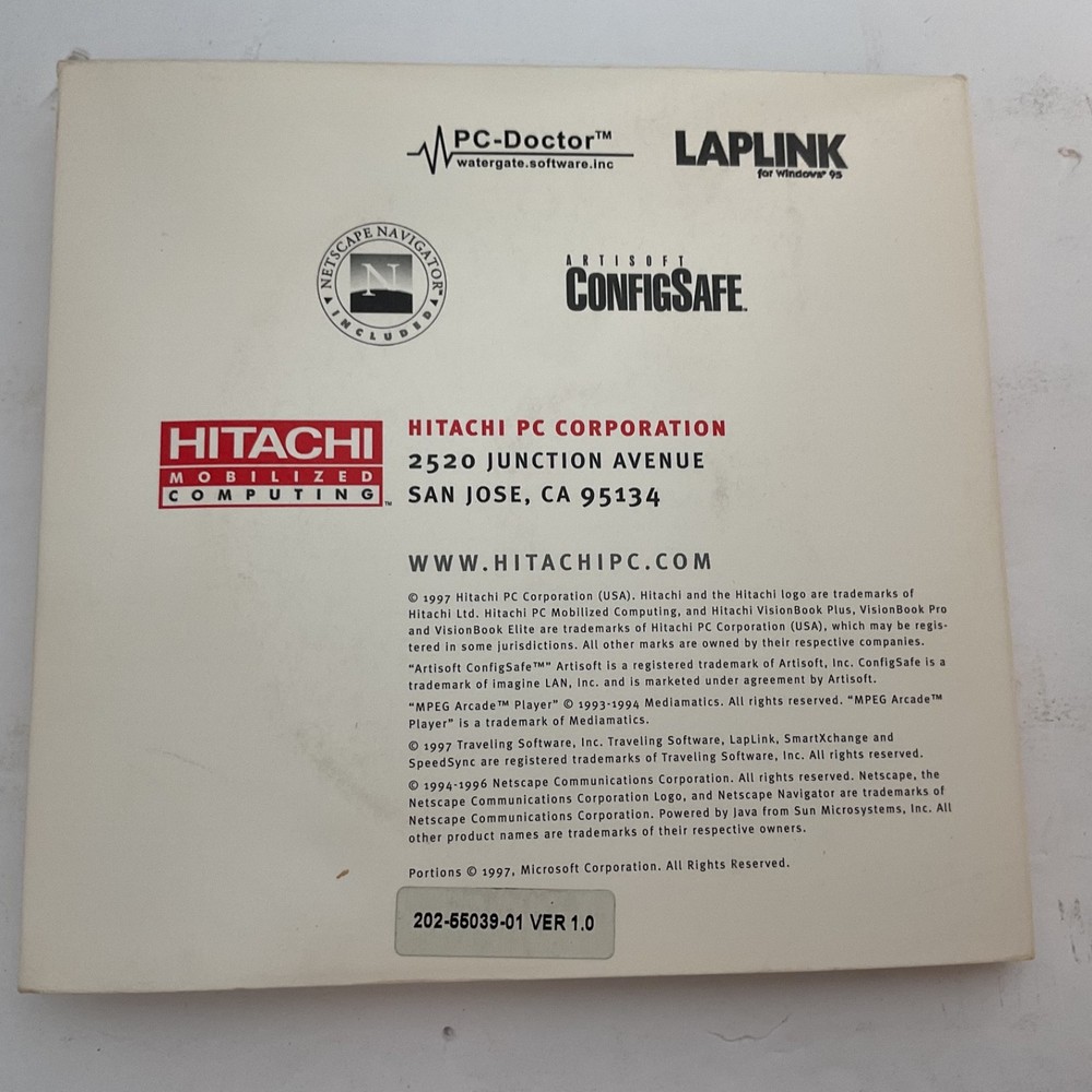 accessory software for Hitachi vision book Pro elite