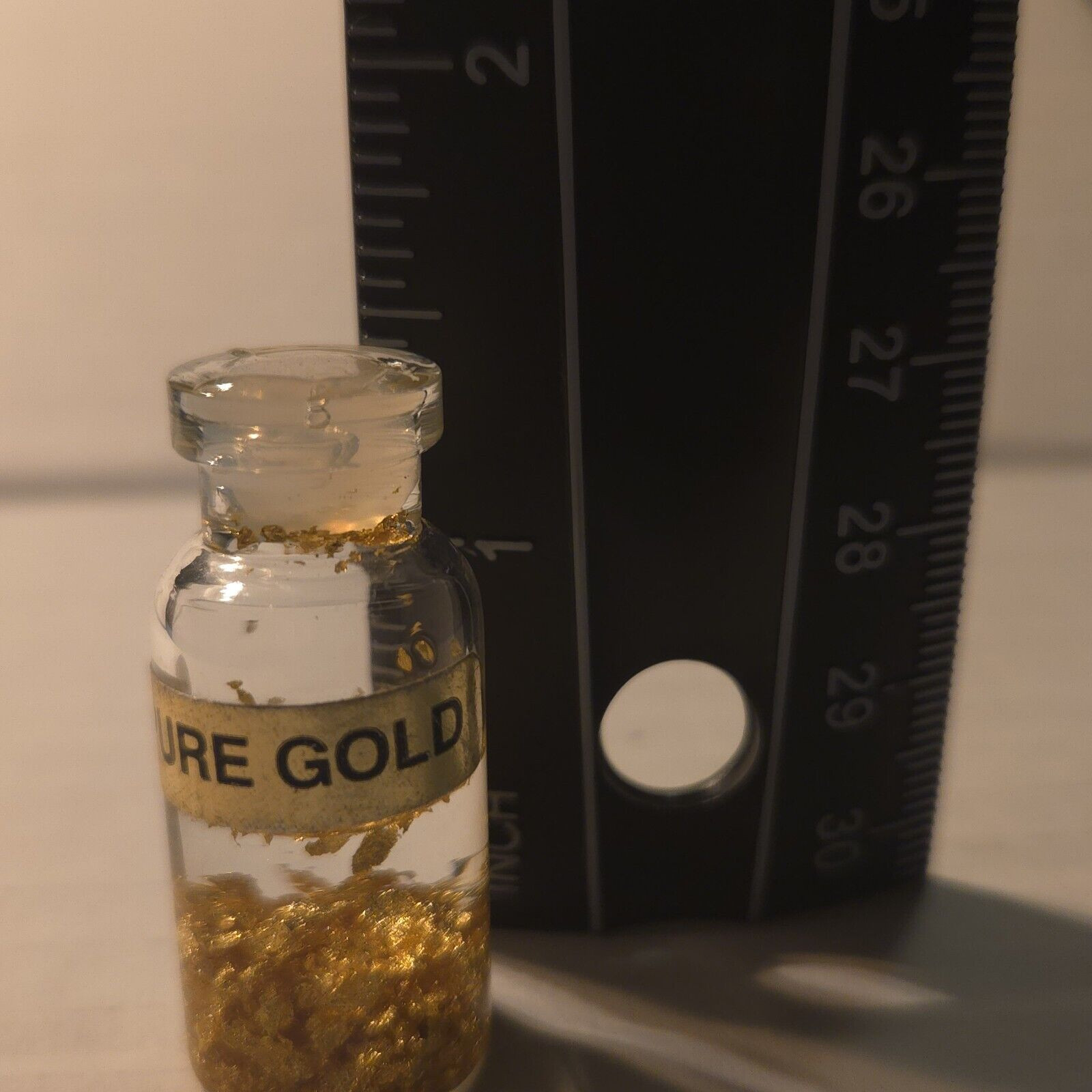 24k Pure Gold Leaf Flake Bottle Vial