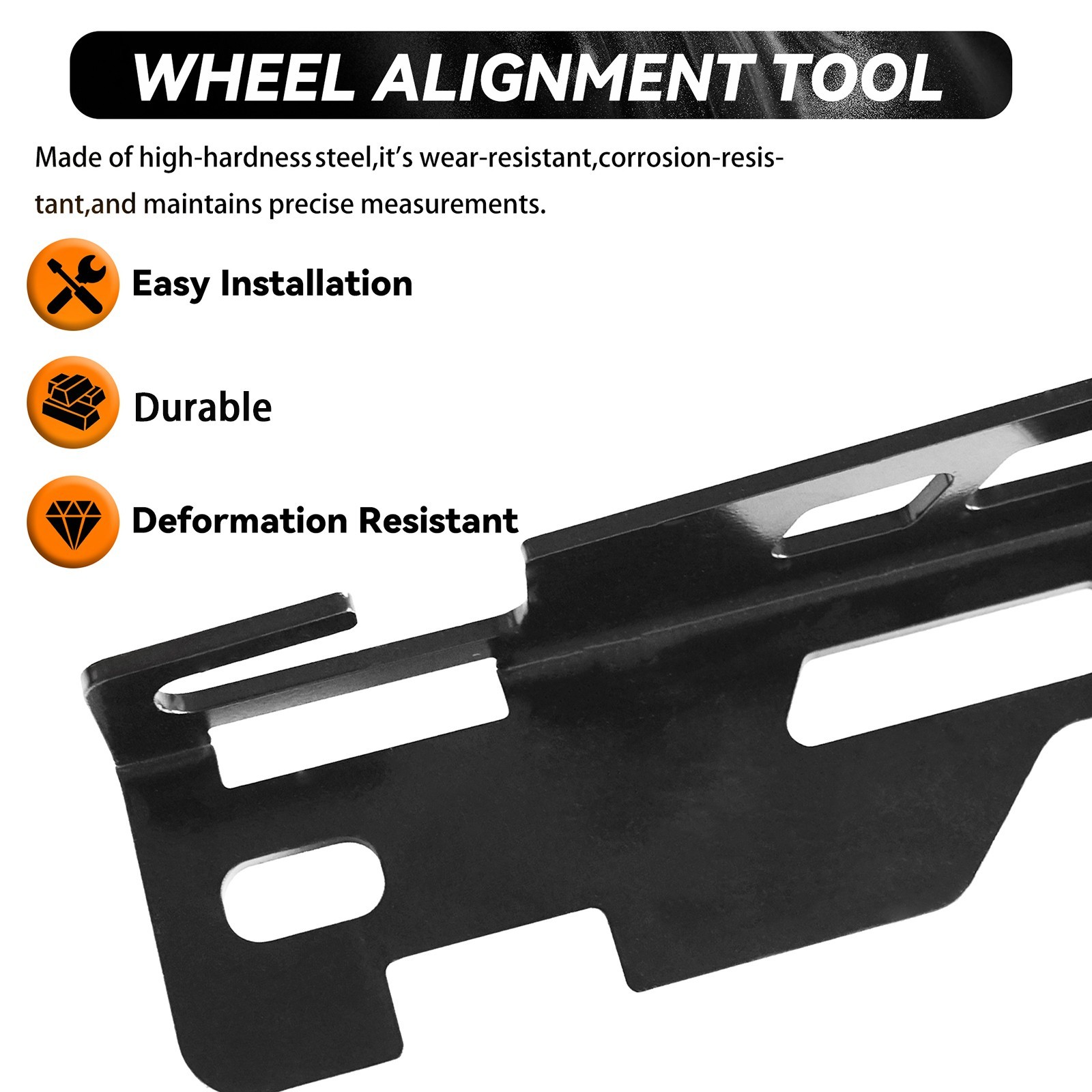 2Pcs Heavy Duty Wheel Alignment Tool Kit Toe Alignment Tool w/Tape Measures