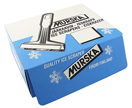 Efficient Brass Blade Car Ice Scraper - 2 Pack Windshield Snow Remover Tool