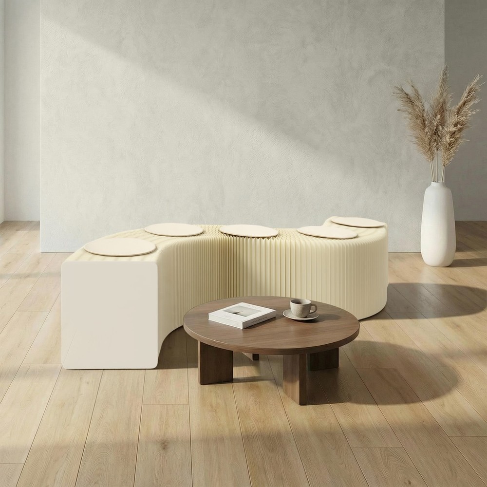 Foldable Shoe Changing Stool, Heavy-duty Folding Craft Bench With Cushion