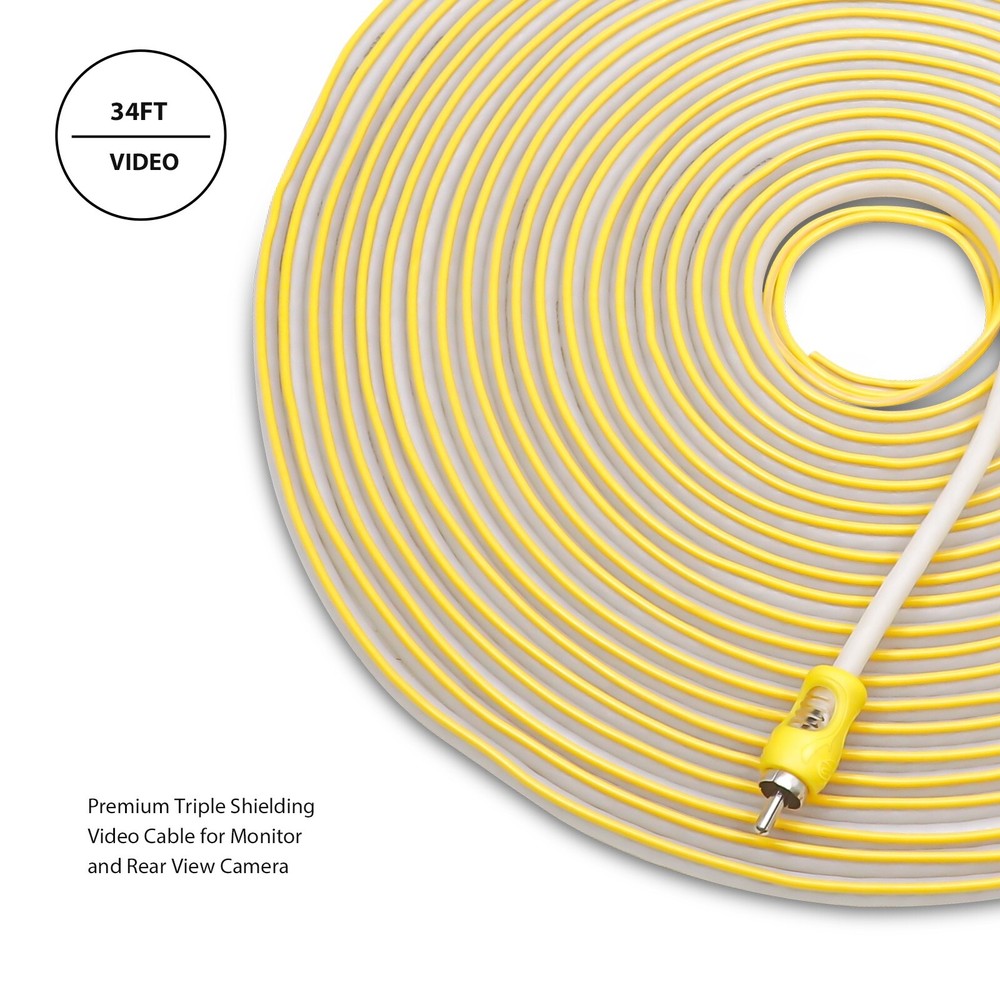Recoil RVI34 Triple-Shielded 34ft Backup Camera Video Cable