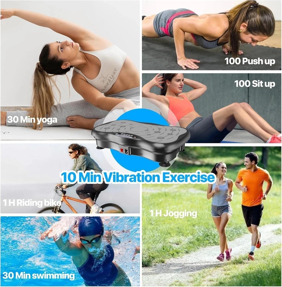 Multi-Functional Vibration Exercise Plate for Lymphatic Drainage and Weight Loss