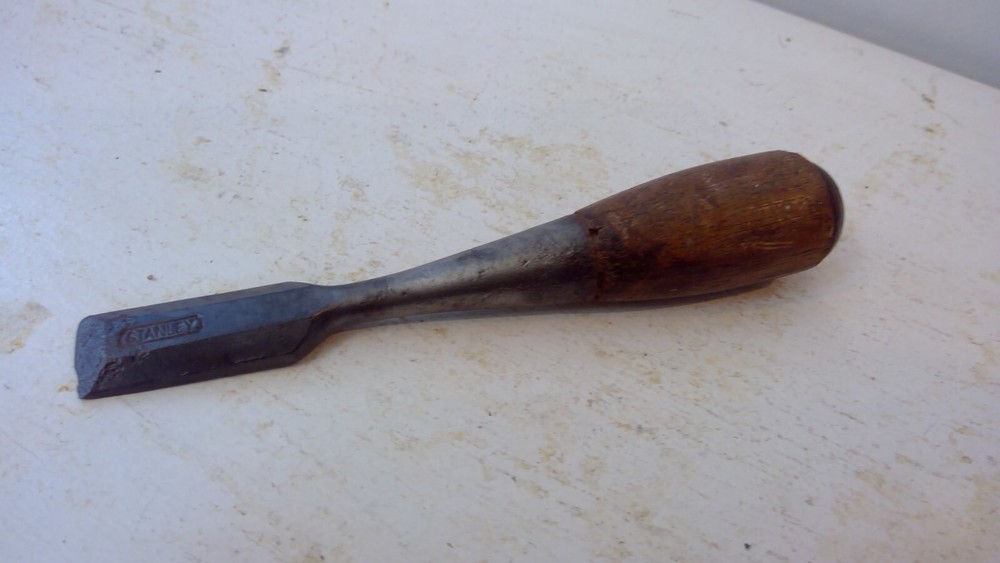 Stubby Stanley Wood Socket Chisel, 3/4 Inch Vintage