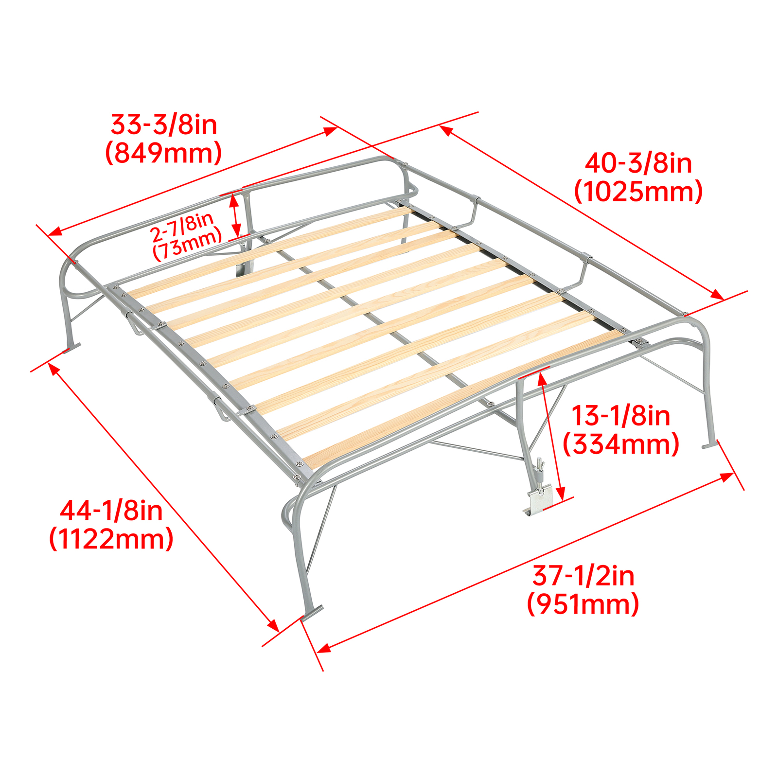For Volkswagen VW Beetle Type1 Bug All Years Roof Cargo Rack w/Wood Slats Set